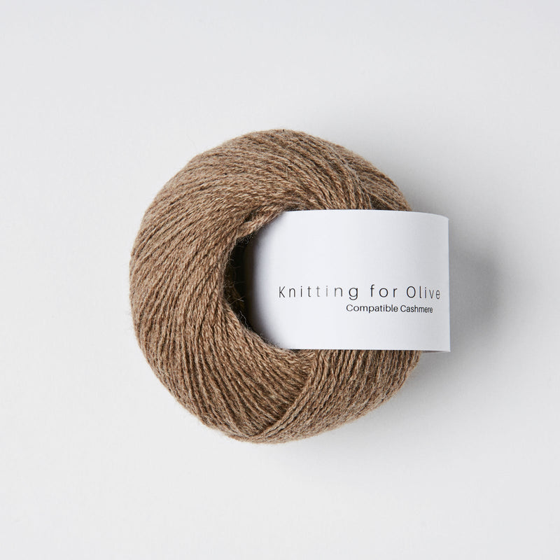 Knitting for Olive Compatible Cashmere in Bark: Kaschmirgarn in Lace-Stärke