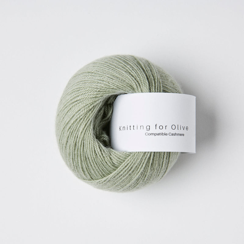 Knitting for Olive Compatible Cashmere in Dusty Artichoke: Kaschmirgarn in Lace-Stärke