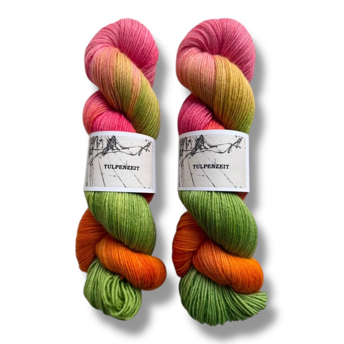 Atelier Franziska Uhl HANDGEFÄRBTE SOCKENWOLLE - TRUE SOCK - BONIFAKTUR - Tulpenzeit - Atelier Franziska Uhl HANDGEFÄRBTE SOCKENWOLLE - TRUE SOCK