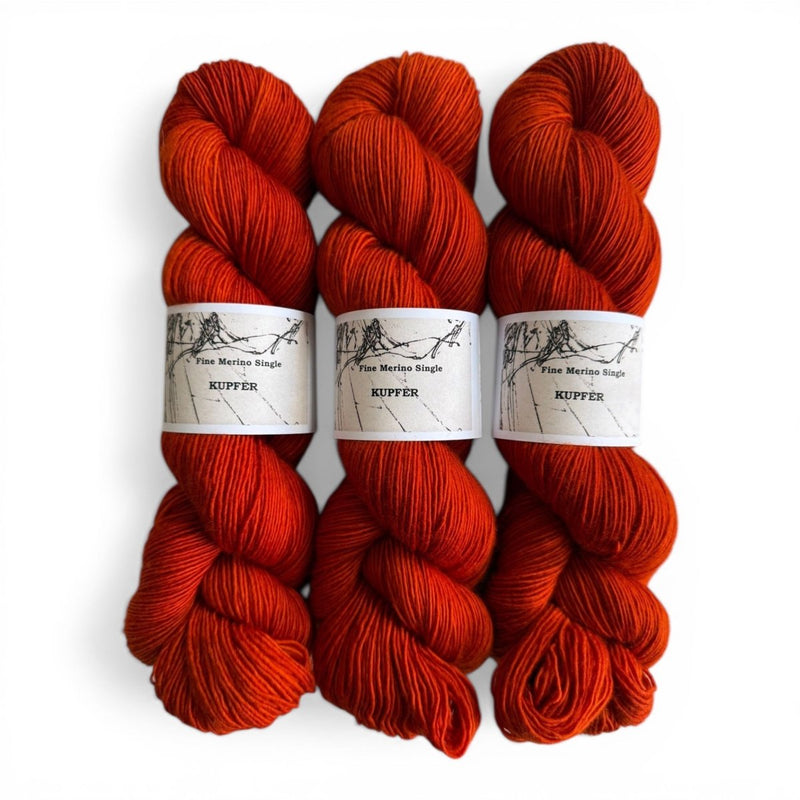 Atelier Franziska Uhl MERINO SINGLES - BONIFAKTUR - Kupfer - Atelier Franziska Uhl MERINO SINGLES