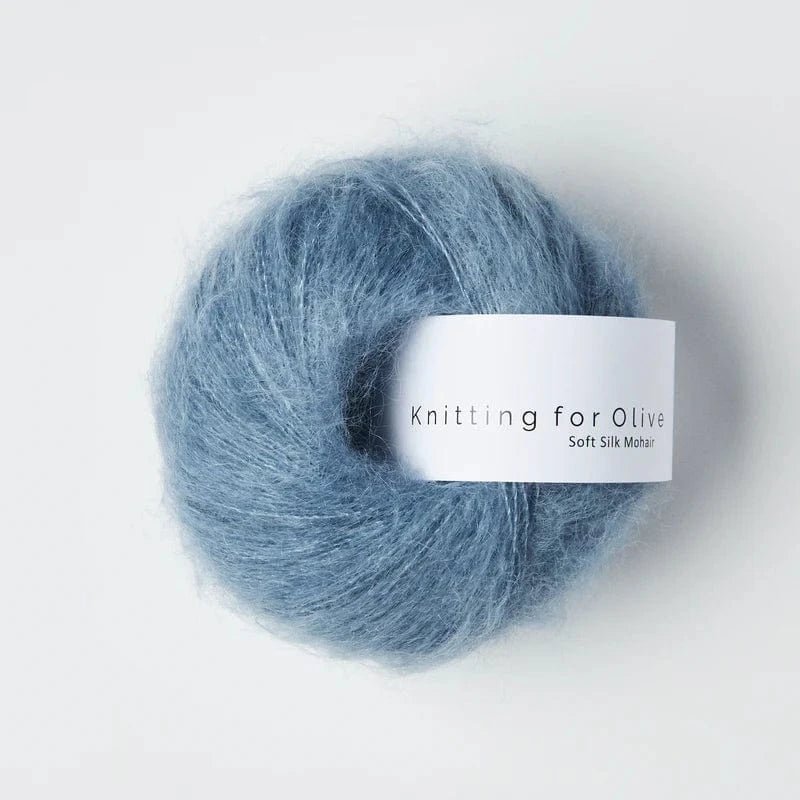 Knitting for Olive Soft Silk Mohair - BONIFAKTUR - Dusty Dove Blue - Knitting for Olive Soft Silk Mohair