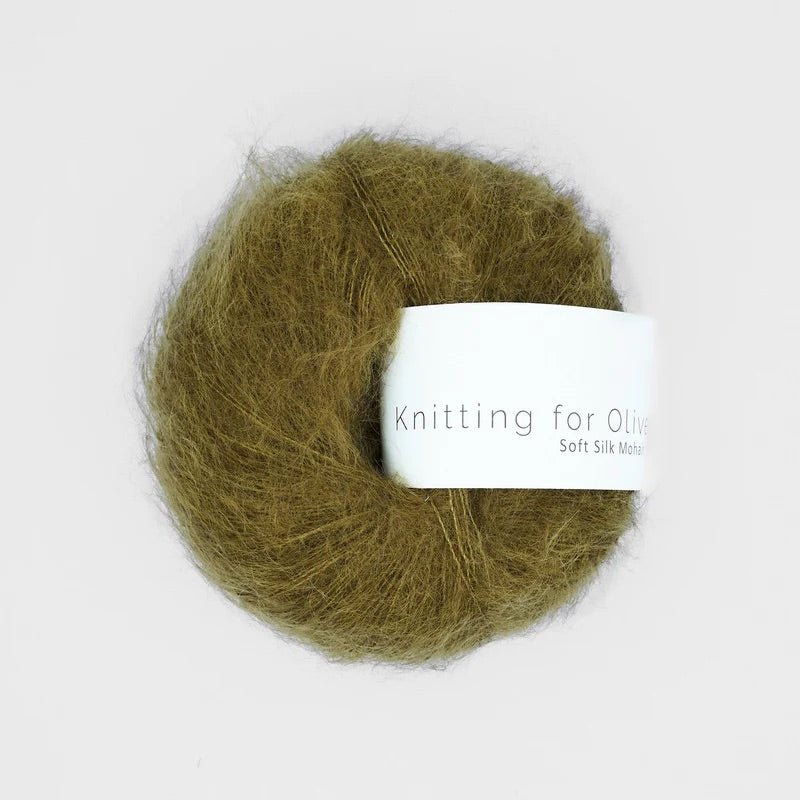 Knitting for Olive SOFT SILK MOHAIR - BONIFAKTUR - Green Ocher - Knitting for Olive SOFT SILK MOHAIR