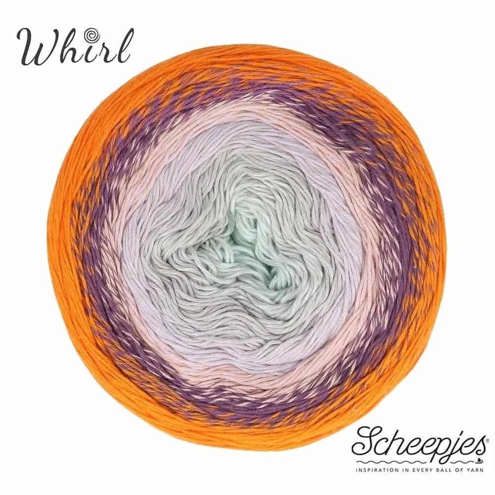 Scheepjes Cotton Whirl - BONIFAKTUR - 710 Clementine Cloud - Scheepjes Scheepjes Cotton Whirl 710 Clementine Cloud