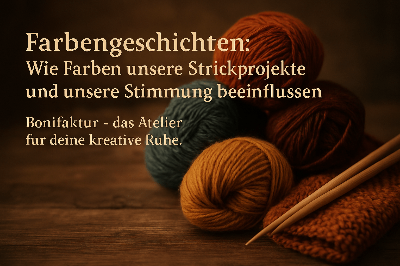 Farbengeschichten: Wie Farben unsere Strickprojekte und unsere Stimmung beeinflussen - BONIFAKTUR