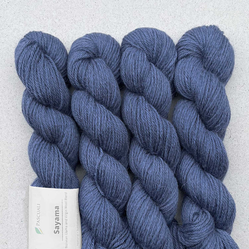 Pascuali Sayama in 326 Denim: Lama-Schurwoll-Garn.
