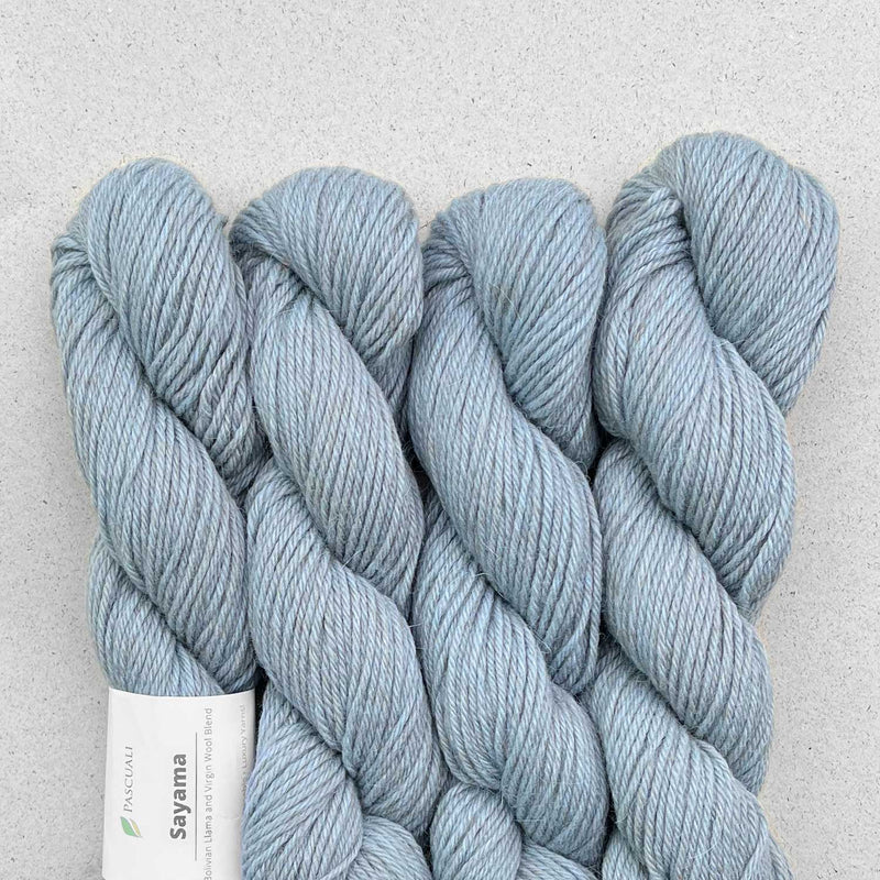 Pascuali Sayama in 318 Gletscher: Lama-Schurwoll-Garn.