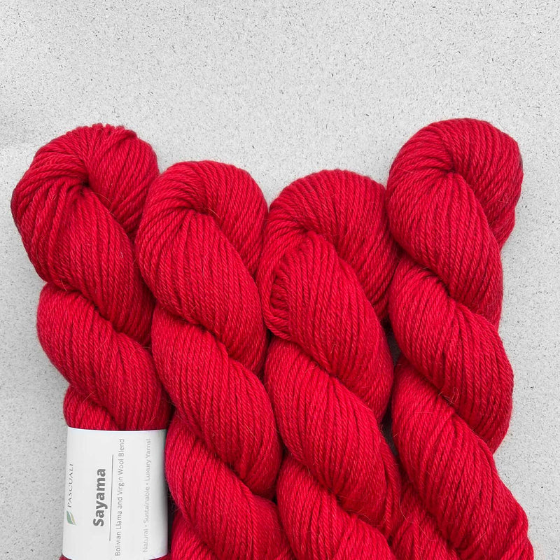Pascuali Sayama in 304 Scharlachrot: Lama-Schurwoll-Garn.