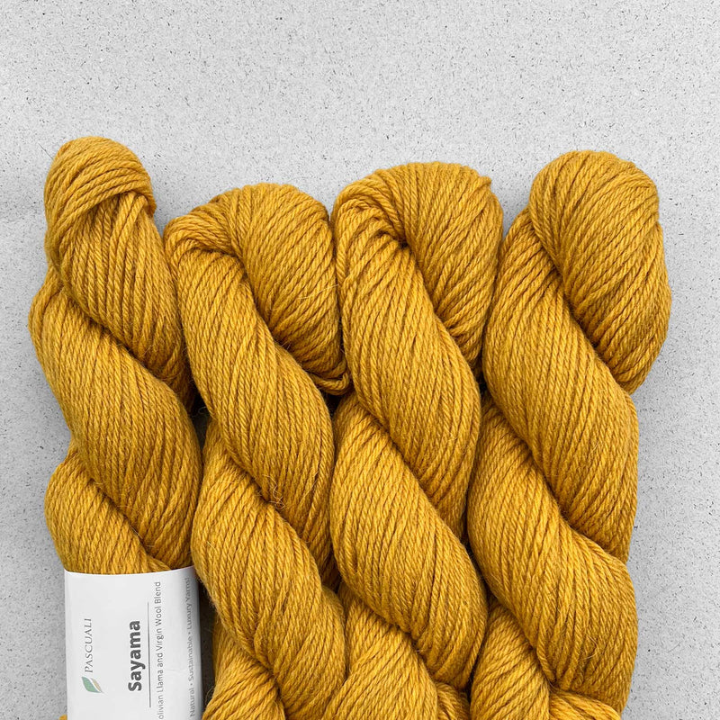 Pascuali Sayama in 305 Curry: Lama-Schurwoll-Garn.
