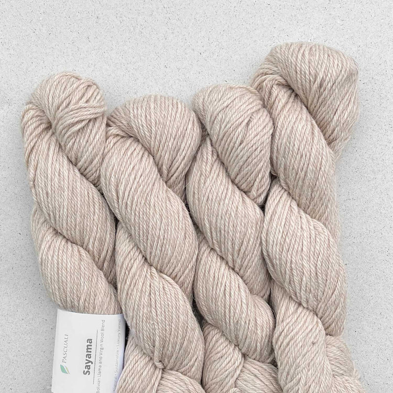 Pascuali Sayama in 307 Creme: Lama-Schurwoll-Garn.