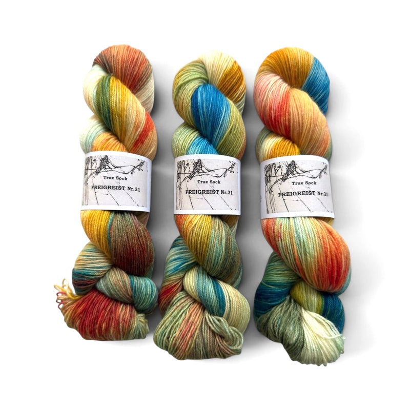 Atelier Franziska Uhl HANDGEFÄRBTE SOCKENWOLLE - TRUE SOCK