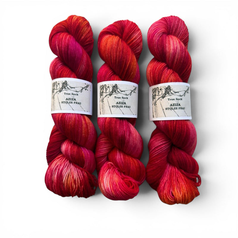 Atelier Franziska Uhl HANDGEFÄRBTE SOCKENWOLLE - TRUE SOCK
