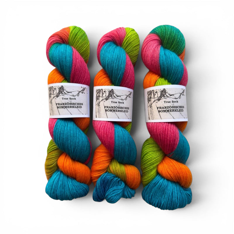 Atelier Franziska Uhl HANDGEFÄRBTE SOCKENWOLLE - TRUE SOCK