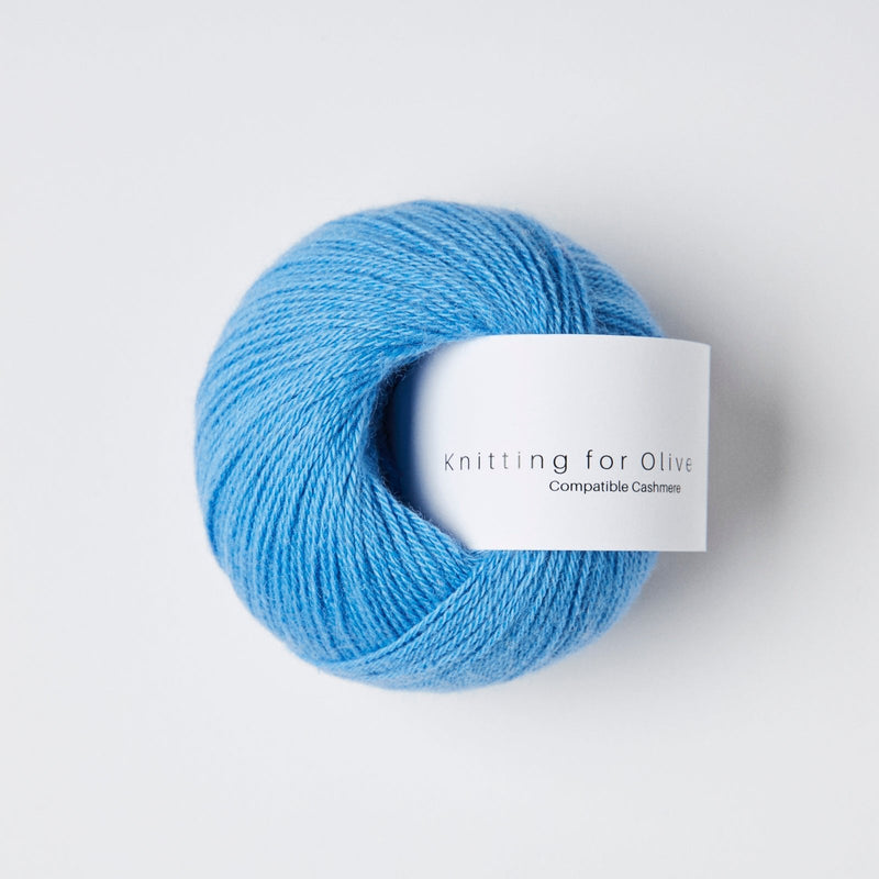 Knitting for Olive Compatible Cashmere in Poppy Blue: Kaschmirgarn in Lace-Stärke