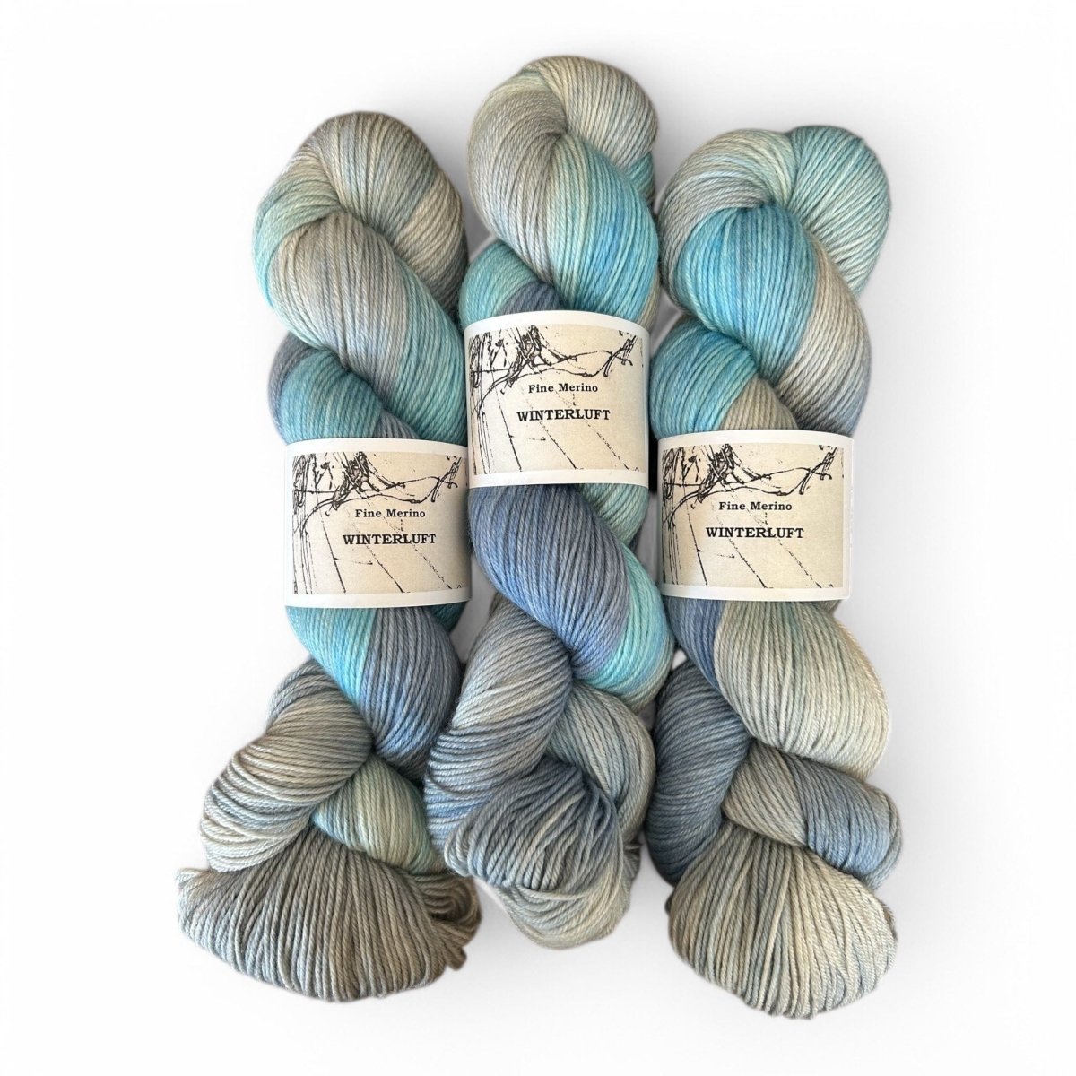 Atelier Franziska Uhl Fine Merino Sock - BONIFAKTUR - Winterluft - Atelier Franziska Uhl Atelier Franziska Uhl Fine Merino Sock Winterluft