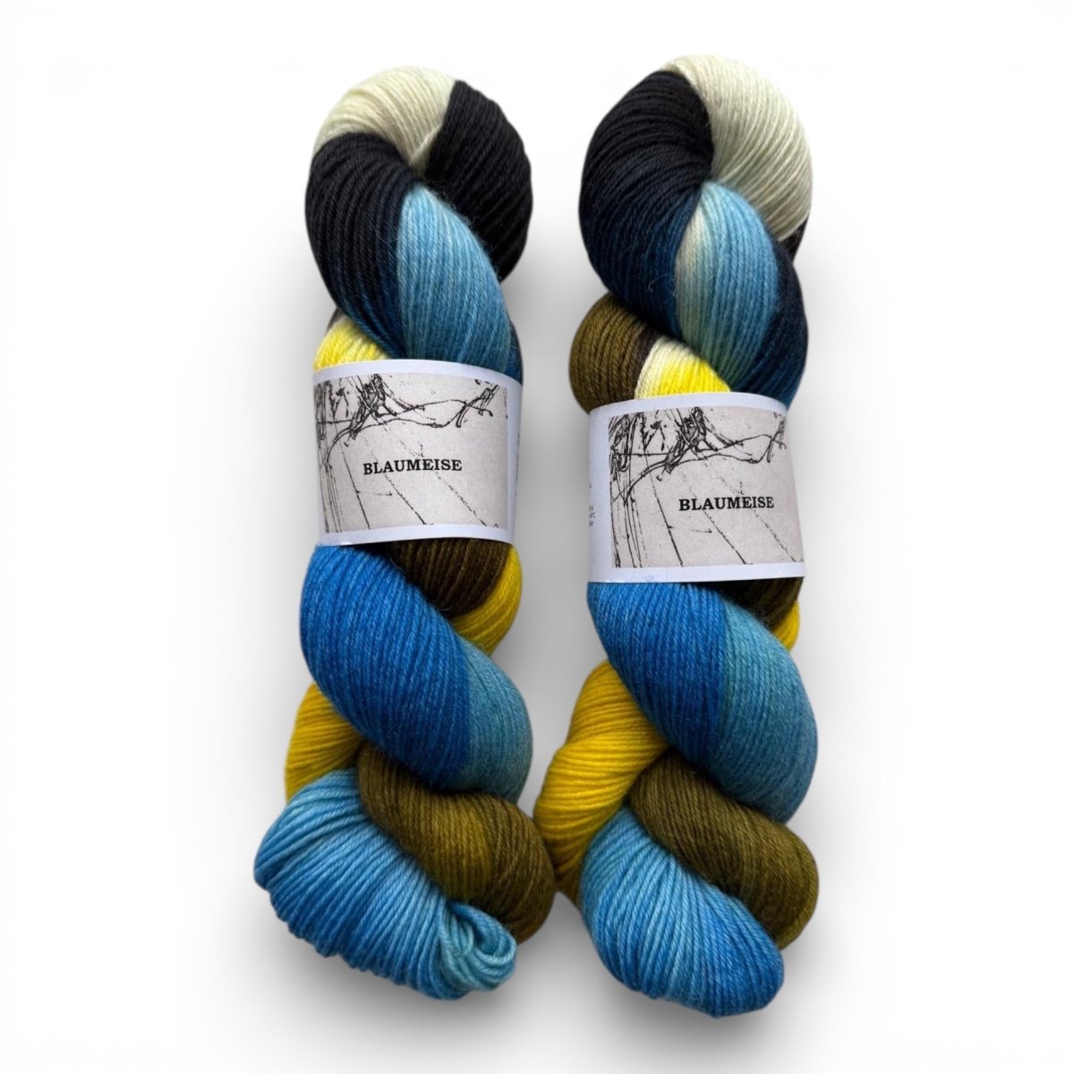 Atelier Franziska Uhl Handgefärbte Sockenwolle - BONIFAKTUR - Blaumeise - Atelier Franziska Uhl Handgefärbte Sockenwolle