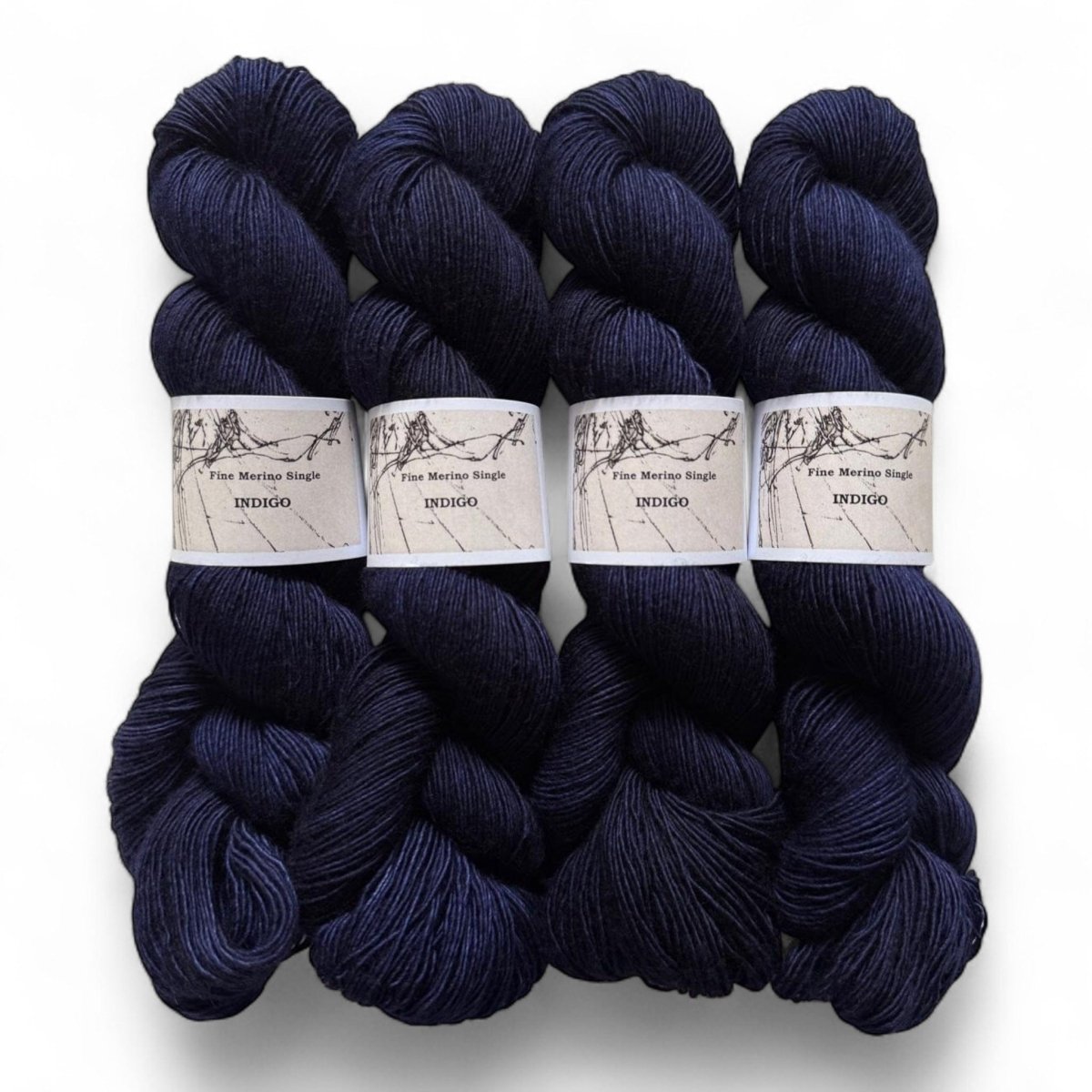 Atelier Franziska Uhl Merino Singles - BONIFAKTUR - Indigo - Atelier Franziska Uhl Atelier Franziska Uhl Merino Singles Indigo