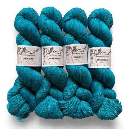 Atelier Franziska Uhl Merino Singles - BONIFAKTUR - Türkisblau - Atelier Franziska Uhl Atelier Franziska Uhl Merino Singles Türkisblau