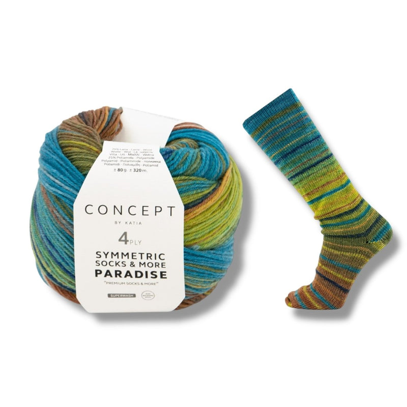 Katia SYMMETRIC SOCKS & MORE - PARADISE - BONIFAKTUR - 43 - Katia SYMMETRIC SOCKS & MORE - PARADISE