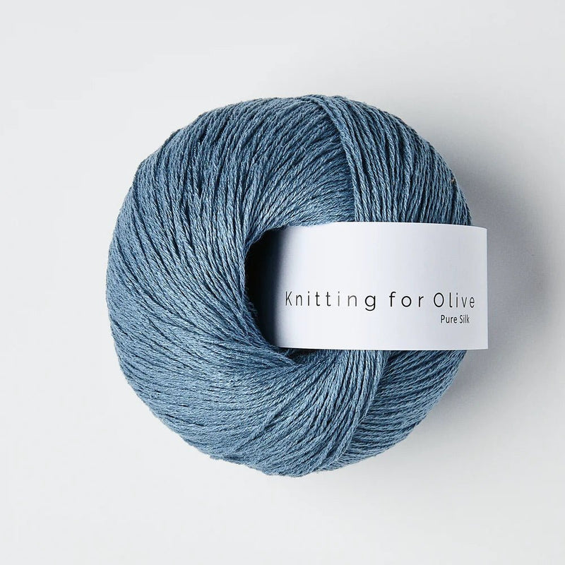 Knitting for Olive PURE SILK - BONIFAKTUR - Dove Blue - Knitting for Olive PURE SILK
