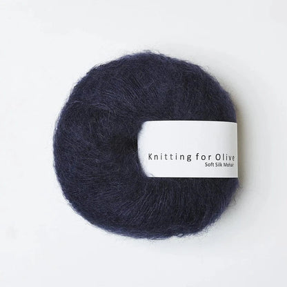 Knitting for Olive Soft Silk Mohair - BONIFAKTUR - Navy Blue - Knitting for Olive Soft Silk Mohair