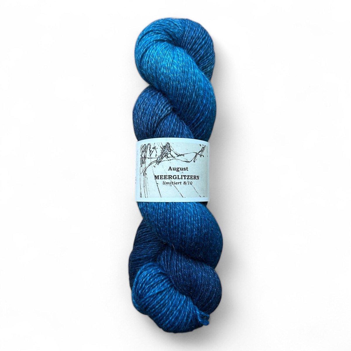 On The Socks 2025 - BONIFAKTUR - AUGUST - MEERGLITZERN - Atelier Franziska Uhl On The Socks 2025 AUGUST - MEERGLITZERN