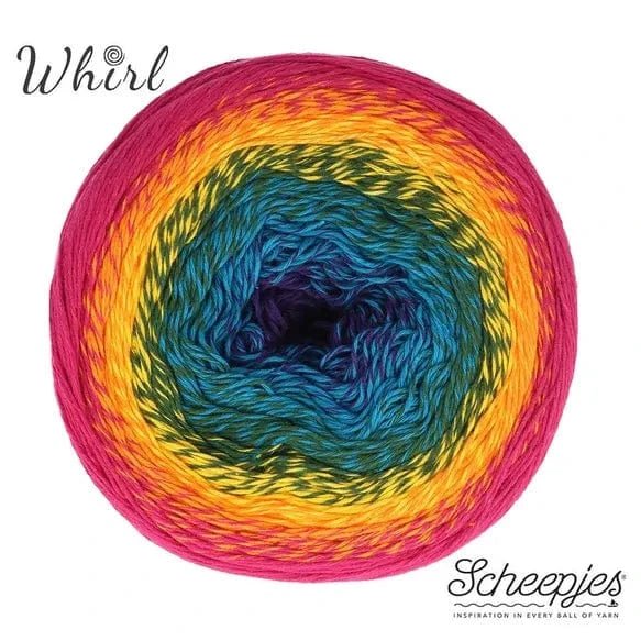 Scheepjes Cotton Whirl - BONIFAKTUR - 712 Fruit Salad - Scheepjes Scheepjes Cotton Whirl 712 Fruit Salad
