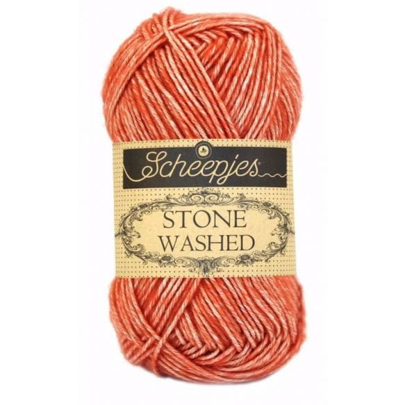 Scheepjes Stone Washed - BONIFAKTUR - 816 Coral - Scheepjes Stone Washed - BONIFAKTUR